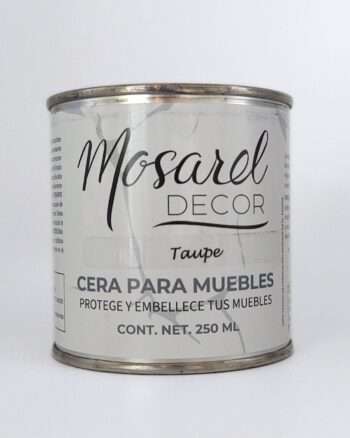 cera taupe para proteger madera natural o sellar pintura chalk, mineral o mate
